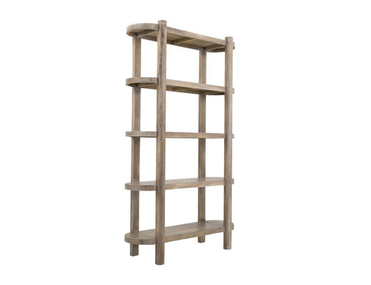 4 Shelf Bookcase - White Balam Handcrafted Mango & Teak Wood