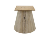 White Balam Round Dining Table | Handcrafted Mango & Teak Wood