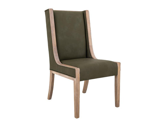 Balam Wooden Dining Chair - Melina Wood Upholstered Seat