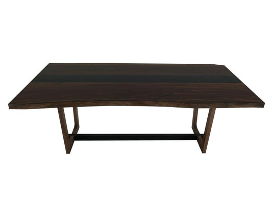 Riverwood Parota Wood Dining Table | Modern Epoxy Resin Design