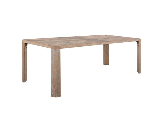 Balam Dining Table - Mango Wood with Lacquer White Finish