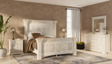 3 Drawer Nightstand - Terra White Solid Pine Bedroom Furniture