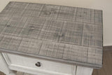 1 Drawer Nightstand - Farmhouse Chic Solid Pine Wood