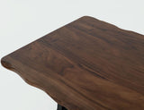 Parota Rectangular Dining Table - Handcrafted Wood & Metal Design