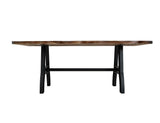 Parota Rectangular Dining Table - Handcrafted Wood & Metal Design