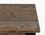 Counter Height Sofa Table | Loft Brown Collection Pine Wood