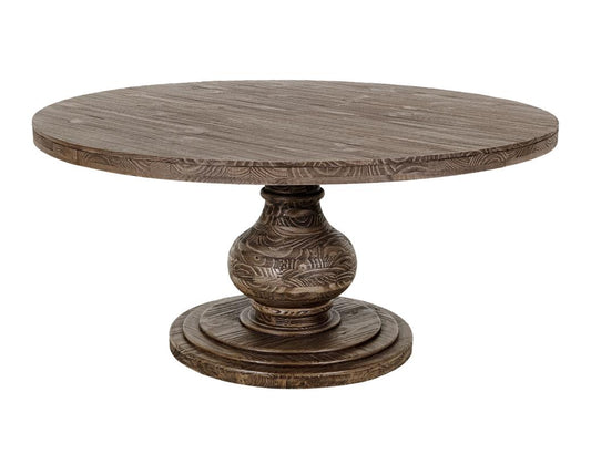 Bonanza Round Dining Table - Solid Pine Wood | Classic Design