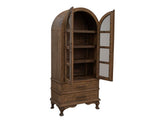 2 Drawer 2 Door Cabinet - Handcrafted Arlette Pine Wood Bookcase