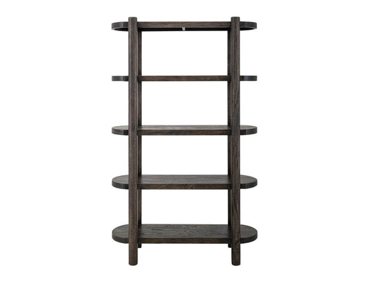 4 Shelf Black Balam Bookcase | Handcrafted Mango & Teak Wood