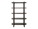 4 Shelf Black Balam Bookcase | Handcrafted Mango & Teak Wood