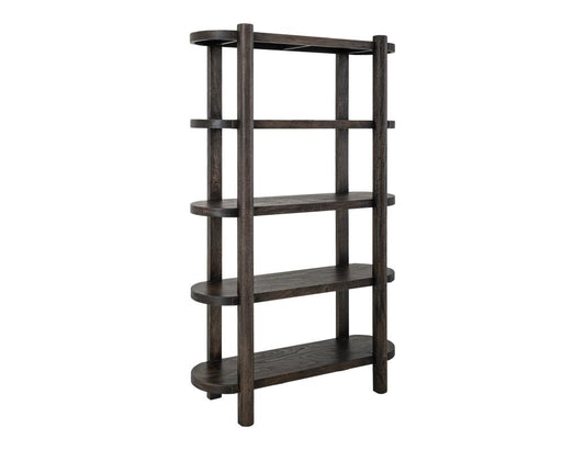 4 Shelf Black Balam Bookcase | Handcrafted Mango & Teak Wood
