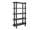 4 Shelf Black Balam Bookcase | Handcrafted Mango & Teak Wood
