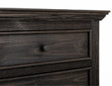 Terra Dark 5 Drawer Chest - Solid Pine Storage Furniture