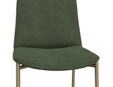 Upholstered Barstool with Wooden Frame & Metal Base | Modern Bar Seating