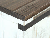 1 Drawer 2 Mesh Door Nightstand | Pueblo White Solid Pine