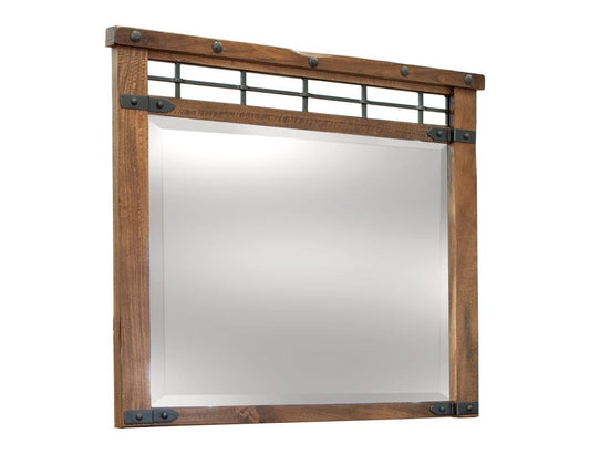 Parota Wood Mirror - Hand-Distressed Mexican Design