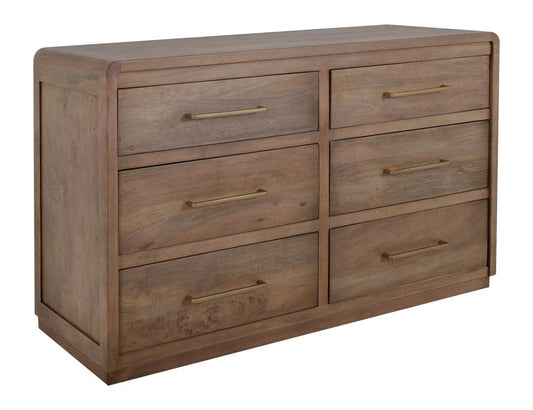 6 Drawer Dresser - Handcrafted Mango Wood Mezquite Collection