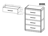 4 Drawer Chest - Handcrafted Mango Wood Storage Furniture