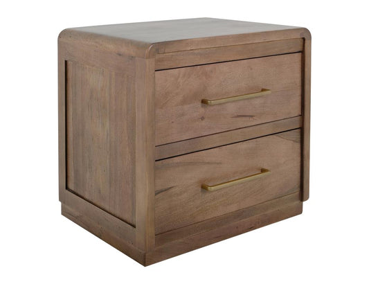 2 Drawer Nightstand - Sustainable Mango Wood Mesquite Collection