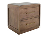 2 Drawer Nightstand - Sustainable Mango Wood Mesquite Collection