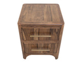 2 Drawer Nightstand | Modern Teak & Mango Wood Design