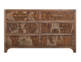 6 Drawer Dresser | Modern Teak & Mango Wood Storage