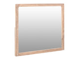 White Balam Mirror - Modern Sustainable Mango & Teak Wood