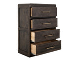 5 Drawer Chest - Dark Mesquite Mango Wood | Handcrafted