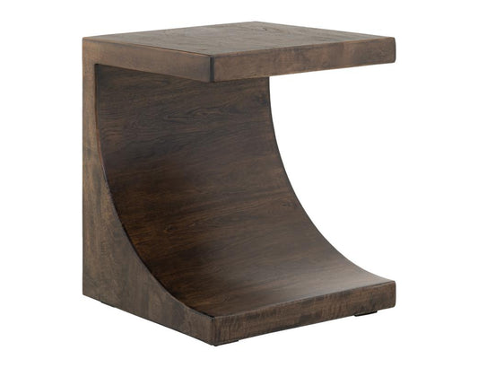 Wooden Chairside Table - Mesquite Collection Mango Wood