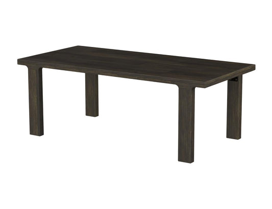 Dark Mesquite Wooden Table - Handcrafted Mango Wood Statement Piece