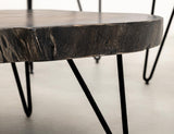 Live Edge Cocktail Table | Parota Epoxy Wood Coffee Table