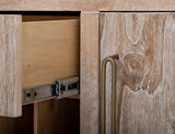1-Drawer 2-Door Bar with Wine | White Balam Mango & Teak Wood