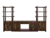 Black Balam 80-inch Wall Unit TV Stand | Mango & Teak Wood