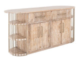 2 Drawer 4 Door 6 Shelf Kitchen Island | Balam Mango Teak