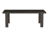 Dark Mesquite Wooden Table - Handcrafted Mango Wood Statement Piece