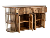 Balam Kitchen Island - 2 Drawer 4 Door 6 Shelf Mango Wood