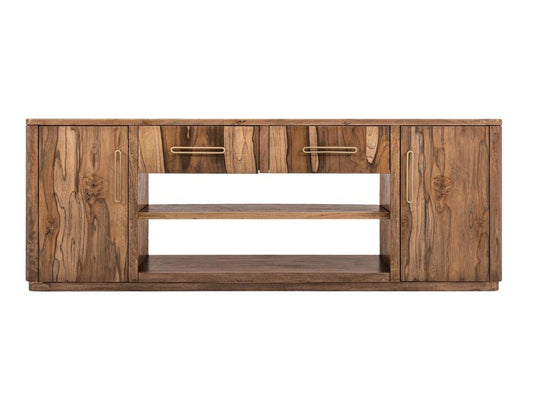Balam 80" Wall Unit TV Stand - Handcrafted Mango & Teak Wood