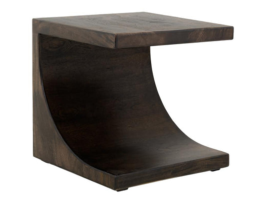 Wooden End Table - Handcrafted Mesquite Collection Mango Wood