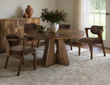 Balam Round Dining Table 47 - Handcrafted Mango & Teak Wood