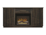 1 Drawer 2 Doors Fireplace TV Stand - Mango Wood Electric Fireplace