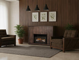 Mezquite Mango Wood Electric Fireplace Console - Handcrafted Mantel