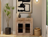 2 Drawer & 2 Glass Door Server | Balam Collection