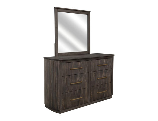 Dark Mesquite Mirror - Handcrafted Mango Wood Bedroom Mirror