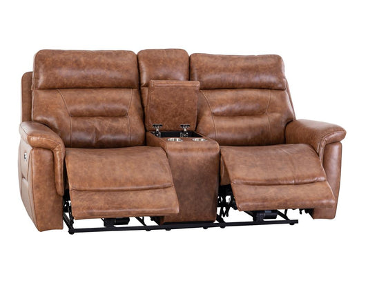 P1 Power Recliner Loveseat with Console - Modern Living Room Sofa