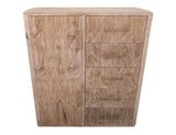 5 Drawer & 2 Door Gentleman's Chest - Mango & Teak Wood