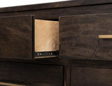 6 Drawer Dresser Dark Mesquite Mango Wood | Handcrafted