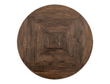 Black Balam Round Dining Table 47 - Handcrafted Mango & Teak