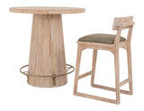 White Balam Bistro Pub Table | Sustainable Mango Wood Dining