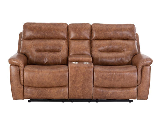 P1 Power Recliner Loveseat with Console - Modern Living Room Sofa