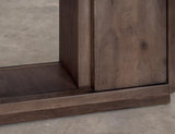 Mezquite Mango Wood Electric Fireplace Console - Handcrafted Mantel